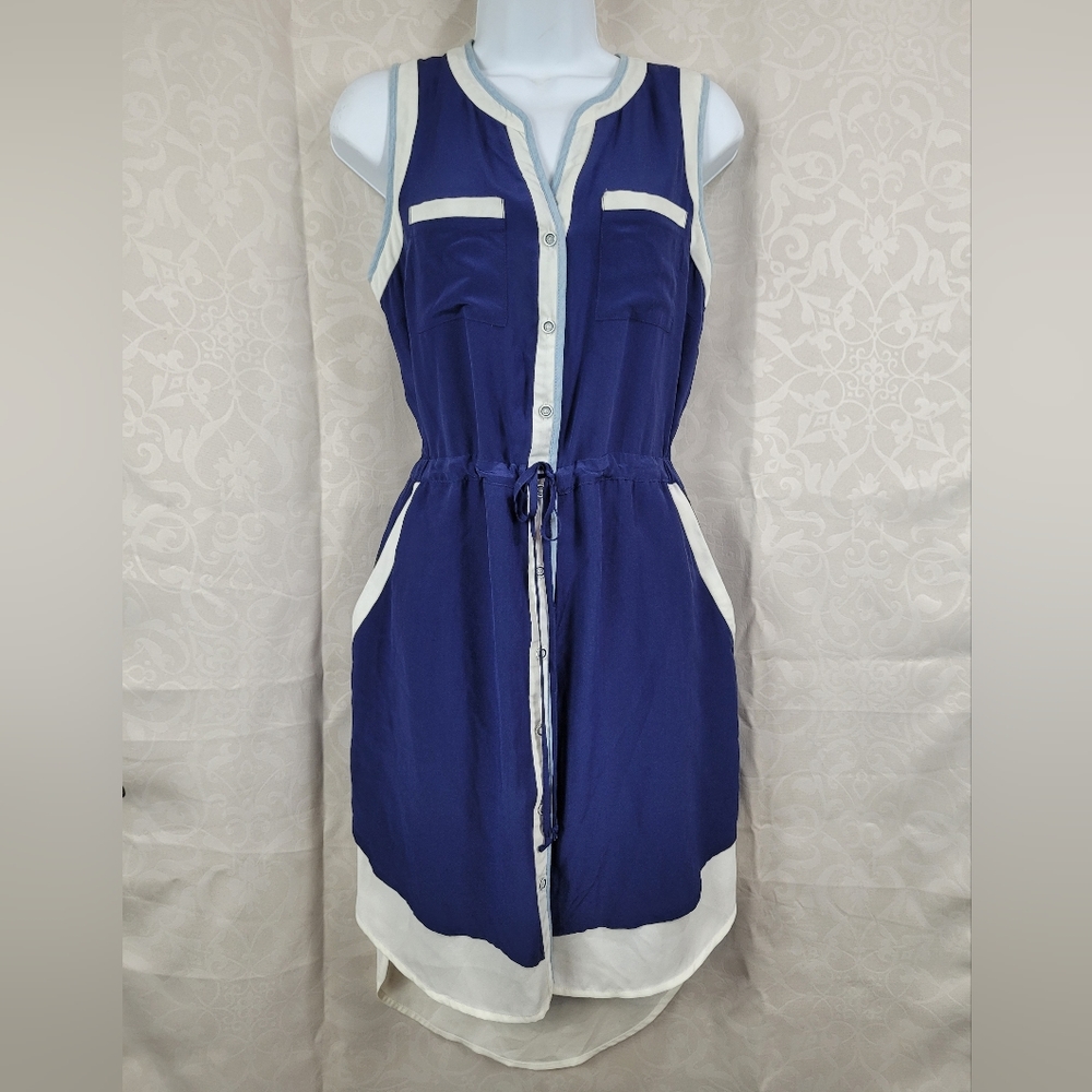 Greylin Button Down Cutout Back  Shirtdress